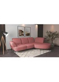 Sit & More Sit & More Ecksofa , Altrosa , Textil , Ottomane rechts, L-Form , 313x208 cm , Goldenes M, Oeko-Tex® Standard 100, Made in Europe, DGM-Klimapakt , Rücken echt, Armteil links , Wohnzimmer, Sofas & Couches, Wohnlandschaften, Ecksofas