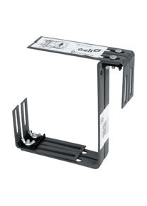 Blomsterkasseholder, justerbar for balkong gelender, antrasitt