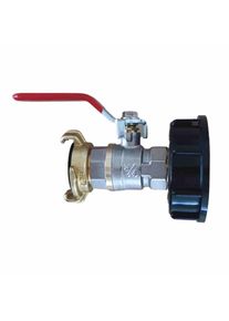 Boni-Shop® Adattatore IBC S60 con Rubinetto a Sfera 3/4" - Kit Completo per Cisterne