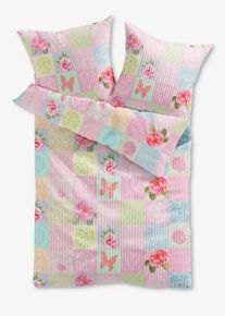 bonprix Lenjerie de pat cu model patchwork, multicolor, 1x 80/80 cm, 1x 135/200 cm