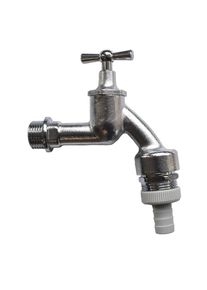 Boni-Shop® 3/4 colos kiömlő csap mosógéphez, mosogatógép csaptelep matt króm