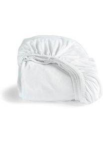 Cinderella, Spannbettlaken &raquo;Doppeljersey&laquo; b&uuml;gel- und kn&ouml;tchenfrei, bis 25cm H&ouml;he, wei&szlig;, Double-Jersey, Obermaterial: 100% Baumwolle, B/L: 180 cm -1 