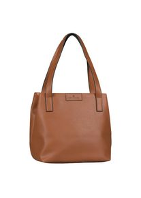 Tom Tailor, Damen, Shopper &raquo;Miri zip&laquo; aus griffigem Lederimitat mit praktischen flachen Handgriffen, Braun, Braun, VIELSEITIGER BEGLEITER: Shopper mit
