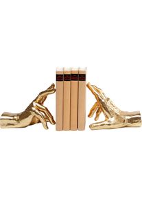 KARE Design , Buchstütze »Buchstütze Holding Fingers (2/Set)« , goldfarben