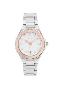 JOOP!, Damen, Quarzuhr Armbanduhr, Damenuhr, analog, Datum, Edelstahlarmband, silberfarben, silberfarben, Aparte Damenarmbanduhr