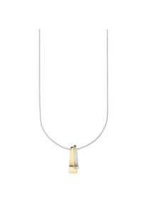 Bruno Banani, Damen, Kette mit Anh&auml;nger &raquo;Schmuck Geschenk Silber 925 Halsschmuck Halskette Ankerkette&laquo;, silberfarben-gelbgoldfarben, silberfarben-