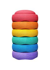 Stapelstein , Balancetrainer »Rainbow basic«, 6 Stk. , bunt , Ø