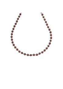 Firetti, Damen, Collier &raquo;Schmuck Geschenk Gold 585, Halsschmuck Halskette Goldkette&laquo; mit Granat, gelbgoldfarben-rot, gelbgoldfarben-rot, Elegantes 