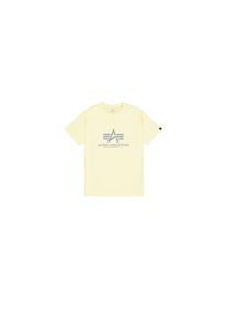 Alpha Industries , T-Shirt »Men - T-Shirts Basic T-Shirt BL« , retro yellow , L , L , Single Jersey Stoff