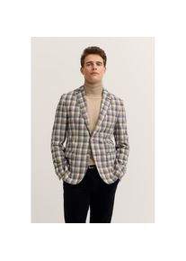 Bugatti , Sakko »Modern Fit«, kariert mit Stretch-Futter , 40-beige , 52 , 52 , Modern Fit – schlank & bequem geschnitten