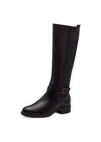 Tamaris , Stiefel, Blockabsatz, Langschaftstiefel mit XS-Schaft und Stretchfunktion , dunkelbraun , 39 , 39 , Klassischer Langschaftstiefel mit ca....