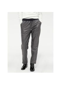 Heine , Lederhose , grau , Normalgrößen , 46 -Normalgrößen , 46 , Normale Leibhöhe