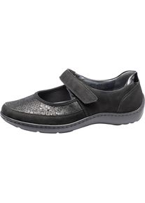 Waldläufer Waldläufer , Riemchenballerina »HENNI«, Halbschuh, Komfortschuh, Klettschuh in Weite H (= sehr weit) , schwarz , 4 (37) , 4 (37) , Ballerina mit...