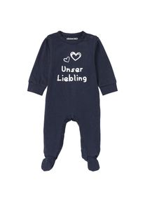 Kidsworld , Schlafoverall »Baby-Schlafanzug, Unser Liebling - NEUE KOLLEKTION«, aus Bio-Baumwolle , marine , N-Gr , 62/68 -N-Gr , 62/68 ,...