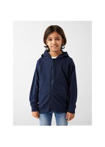 name it , Kapuzensweatjacke »NKMNESWEAT CARD W HOOD UNB NOOS«, in klassischer Form , Dark Sapphire , 104 , 104 , Sweatjacke von name it für Jungen
