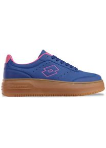 Lotto , Sneaker, - auf Honigfarbener Plateau-Sneakersohle , VIOLET-PINK , 38 , 38 , Lotto Sneaker aus edlem Material