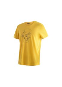 Maier Sports , T-Shirt »Dieter Print«, Herren Funktionsshirt, Freizeitshirt mit Aufdruck, Regular Fit , sonnengelb , L , L , Funktionales T-Shirt...