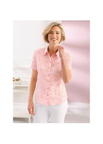 Classic Basics , Hemdbluse , ecru-rosenquarz-bedruckt , 50 , 50 , pflegeleichte Crash-Qualität