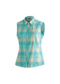 Maier Sports , Funktionsbluse »Sana sleeveless«, ärmellose Damen Bluse, atmungsaktive Karobluse , rauchtürkis , 46 , 46 , Karierte, ärmellose Bluse...