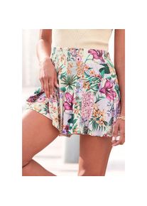 Lascana , Hosenrock, mit Alloverdruck, Skort, Rock inklusive Hose, sommerlich , bunt-bedruckt , 36 , 36 , Bund mit bequemem Gummizug
