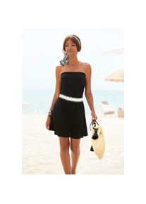 Lascana , Minikleid, mit elastischem Einsatz an der Taille , black , N-Gr , 44 -N-Gr , 44 , Minikleid mit Bandeau