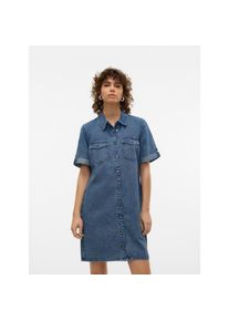 Véro Moda Vero Moda , Jeanskleid »VMJENNIE SS SHORT DENIM DRESS NOOS« , Medium Blue Denim , N-Gr , L (40) -N-Gr , L (40) , Modisches Jeanskleid mit...