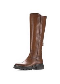 Gabor , Stiefel, Blockabsatz, Langschaftstiefel mit bequemer Best Fitting-Ausstattung , cognac used , 44 , 44 , Mit Innenreißverschluss und...