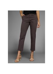DELMAO , 7/8-Hose, mit funktionalen Eingriff- & Ziertaschen , schwarz , N-Gr , 34 (XS) -N-Gr , 34 (XS) , 7/8-Hose in schmaler Beinform