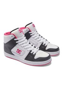 DC Shoes , Sneaker »Manteca 4 Hi« , Black/White/Pink , 11(43) , 11(43) , Material: Leder-, Nubukleder-, Wildleder-...