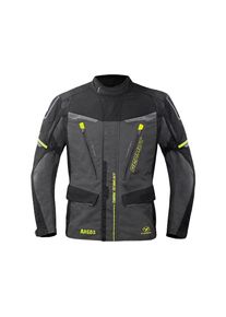 GERMOT Argos Motorradjacke Herren (anthrazit/schwarz/gelb)