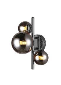WOFI VILLA Aplique Cromo, Negro, 3 luces