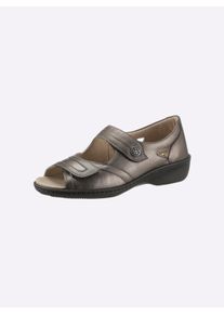 Hallux Soft by Goldkrone Dames sandalen in bronskleurig ,maat 7,5, Witt, 80% Glad leer, 20% Imitatieleer