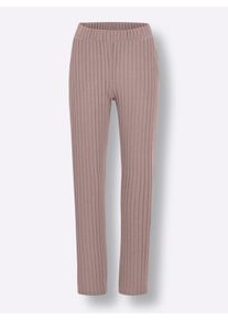 feel good Dames Huispak in taupe ,maat 24/25, Witt, 64% Polyester, 32% Viscose, 4% Elastan