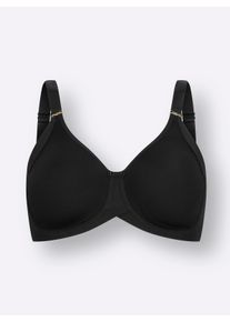 Felina Damen Minimizer-BH mit Bügel in schwarz ,Größe 90F, Witt, 77% Polyamid, 23% Elasthan
