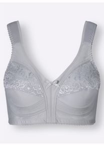 wäschepur Damen Komfort-BH ohne Bügel in hellgrau ,Größe 105D, Witt, 85% Polyamid, 15% Elasthan