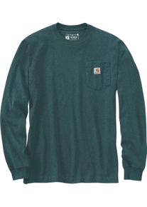 Carhartt Mountain Graphic, t-shirt long sleeve , color: Dark Green , size: L