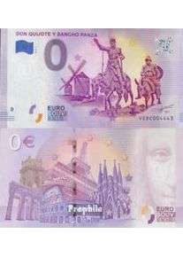 España 0 Euro Souvenirschein España nueva 2019 Don Quijote y Sancho Pa