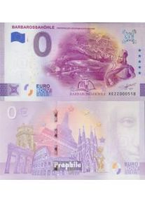 RFA (RFA.Alemania) 0 Euro Souvenirschein Barbarossahöhle nueva 2024 Ba