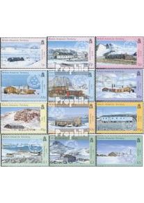 británico áreas Antártida 357-368 (completa.edición.) nuevo con goma o