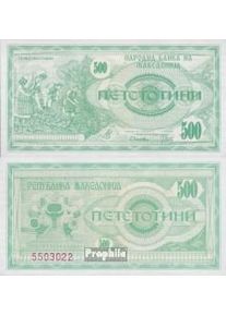 Macedonia Pick-No.: 5a nueva 1992 500 Denar