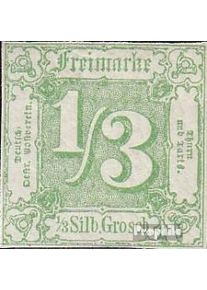 Thurn y Taxis 27 no usado 1862 cifra