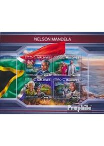 Maldivas 7383-7386A Sheetlet (completa. edición) nuevo con goma origin