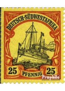 alemán-África sudoccidental 15 nuevo con goma original 1900 Barco yate