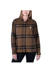 Carhartt, Damen, Hemden, Women's Midweight Flannel L/S Plaid Shirt, Braun, (M)