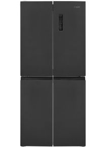 Exquisit MD365-125-040D Side-by-Side Stand-Kühl-Gefrierkombination Multidoor 79cm breit 362 Liter NoFrost ECO-Function LED Beleuchtung inoxlook-az
