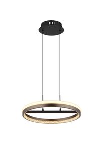 Globo, Pendelleuchte, Hängeleuchte Metall Schwarz Matt, 1xled