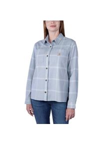 Carhartt, Damen, Hemden, Women's Midweight Flannel L/S Plaid Shirt, Grau, (M)