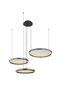 Globo, Pendelleuchte, Hängeleuchte Metall Schwarz Matt, 1xled