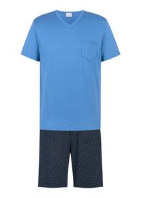 Mey Pyjama court 'Micro Blue' Homme bleu taille XXL