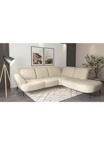 Sit & More Sit & More Ecksofa , Sandfarben , Textil , Ottomane rechts, L-Form , 302x270 cm , Goldenes M, Oeko-Tex® Standard 100, Made in Europe, DGM-Klimapakt , Rücken echt, Armteil links , Wohnzimmer, Sofas & Couches, Wohnlandschaften, Ecksofas